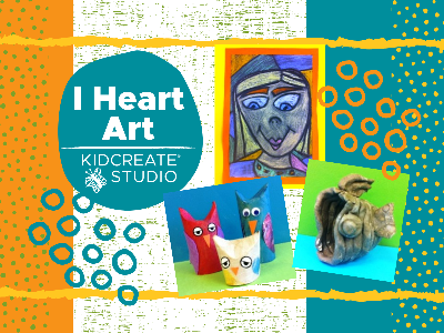 Kidcreate Studio - Fayetteville. I Heart Art Weekly Class (5-12 Years)